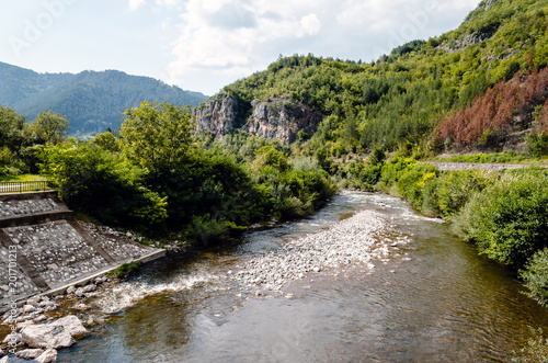 Bosna River near the town of Visegrad in Bosnia and Herzegovina 