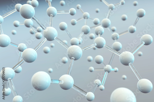 Science background with molecule or atom, Abstract structure for Science or medical background.