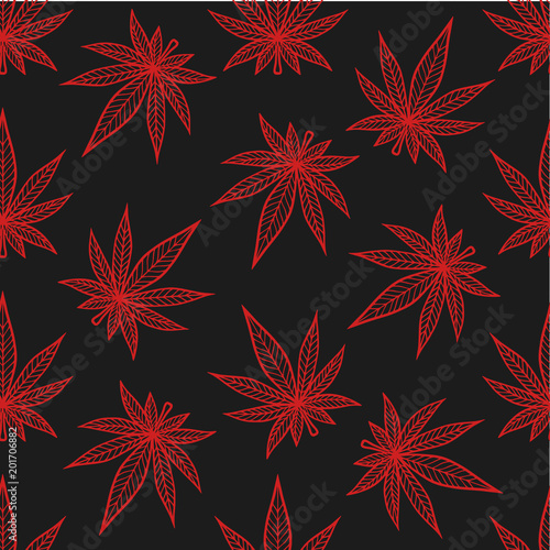 Cannabis pattern © mamamaria