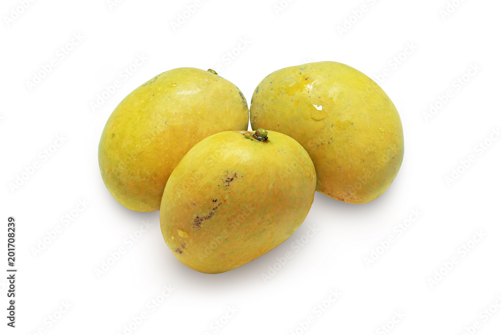 Mango (isolated on white and clipping path)