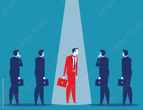 Business leader. Concept business vector illustration. Flat character design style.