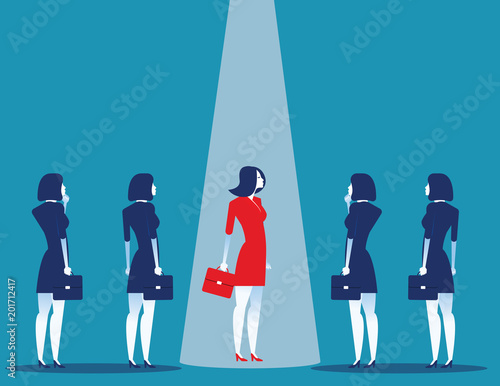 Business leader. Concept business vector illustration. Flat character design style.