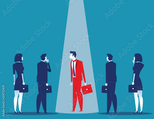 Business leader. Concept business vector illustration. Flat character design style.