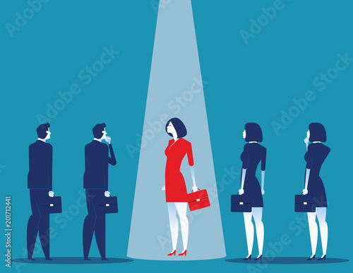 Business leader. Concept business vector illustration. Flat character design style.