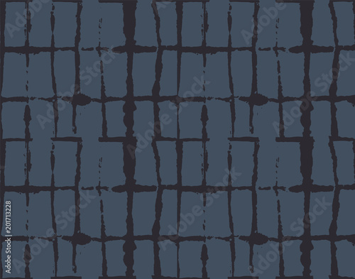 Elegant Kimono Texture Organic Seamless Vector Pattern. Ink Boho Batik, Wabi Sabi, Tie Dye Hipster Fashion Simple Geo Design Prints. Traditional Seamless Kimono Background, Male Fashion Geo Ornament.