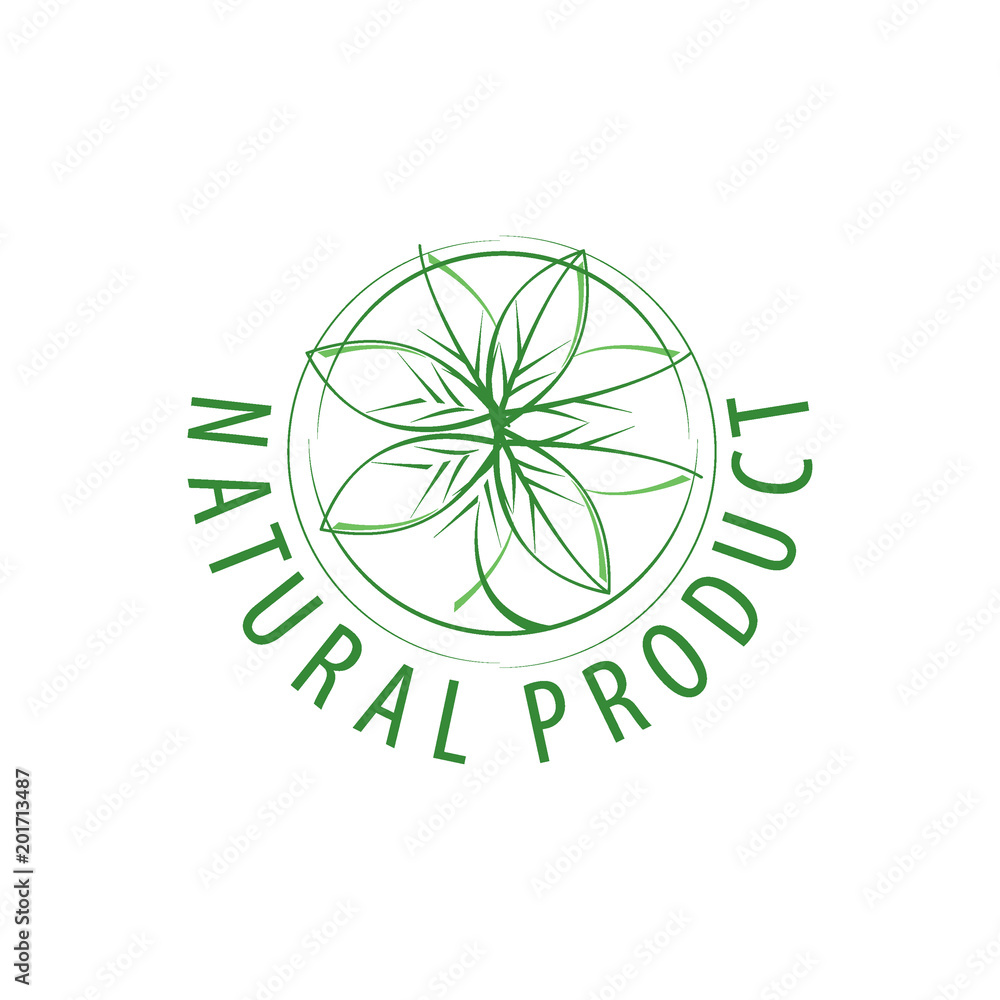 vector logo natural products, illustration, flower vector logo natural products, illustration, flower