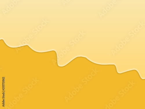 Abstract Minimalistic Bright Oil Paint on Yellow Canvas - Vector Illustration Background