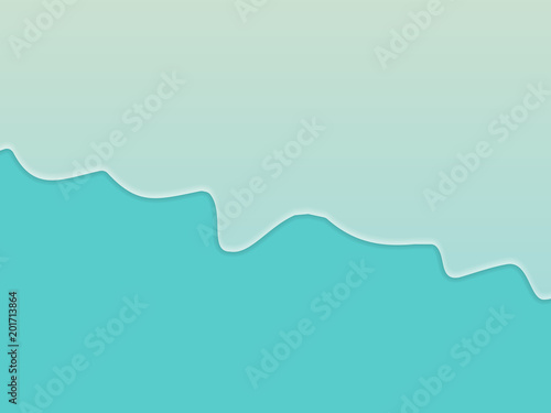 Abstract Minimalistic Bright Oil Paint on Blue Canvas - Vector Illustration Background