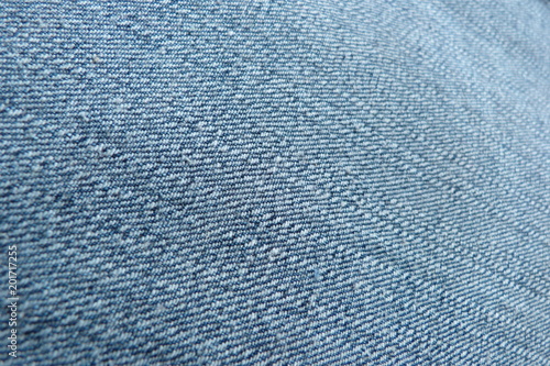 denim fabric blue white dense natural material cotton gin close-up background for decoration