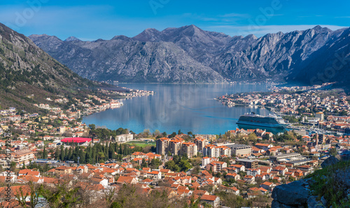 Stunning landscape of the Bay of Kotor