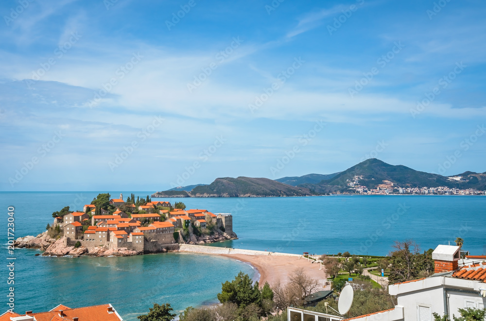 Fototapeta premium Historical Sveti Stefan old town