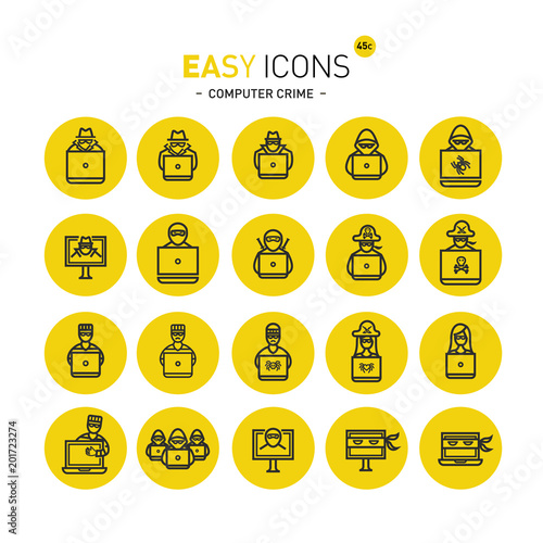 Easy icons 45c Computer crime