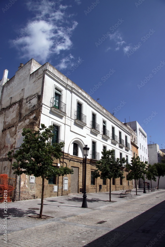 Naklejka premium The view of Cadiz is one of the most ancient cities of Western Europe.