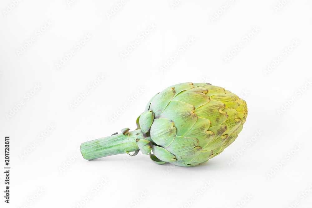 Fototapeta premium Isolated artichokes on white background
