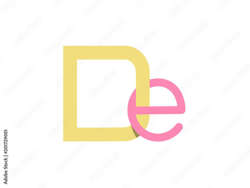 DE Initial Logo for your startup venture DE Initial Logo for your startup venture