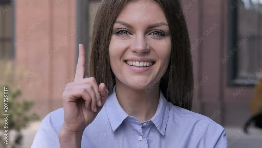 Thinking Woman Gets a New Idea, Outside Office Thinking Woman Gets a New Idea, Outside Office