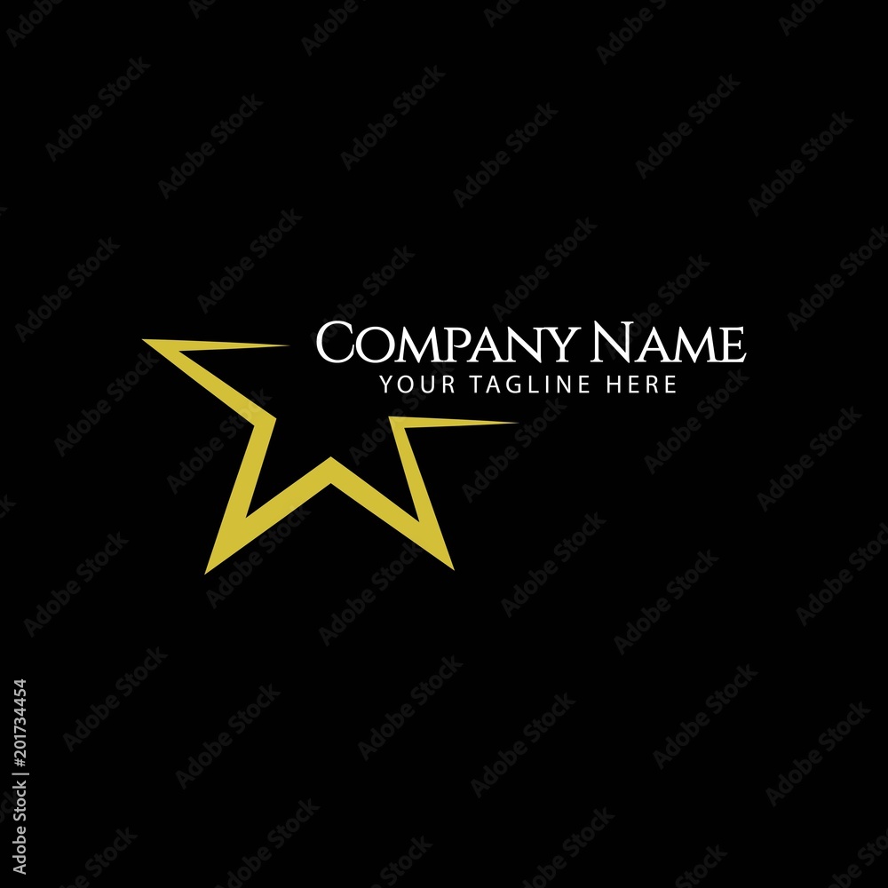 Obraz premium Star Logo Vector Template Design Illustration