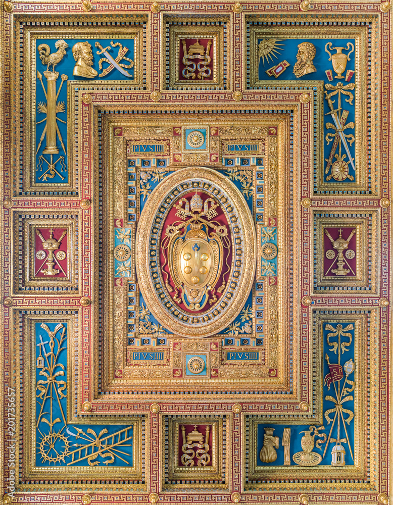 Pope Pius IV Medici family coat of arms in the Basilica of Saint John Lateran in Rome. Pope Pius IV Medici family coat of arms in the Basilica of Saint John Lateran in Rome.