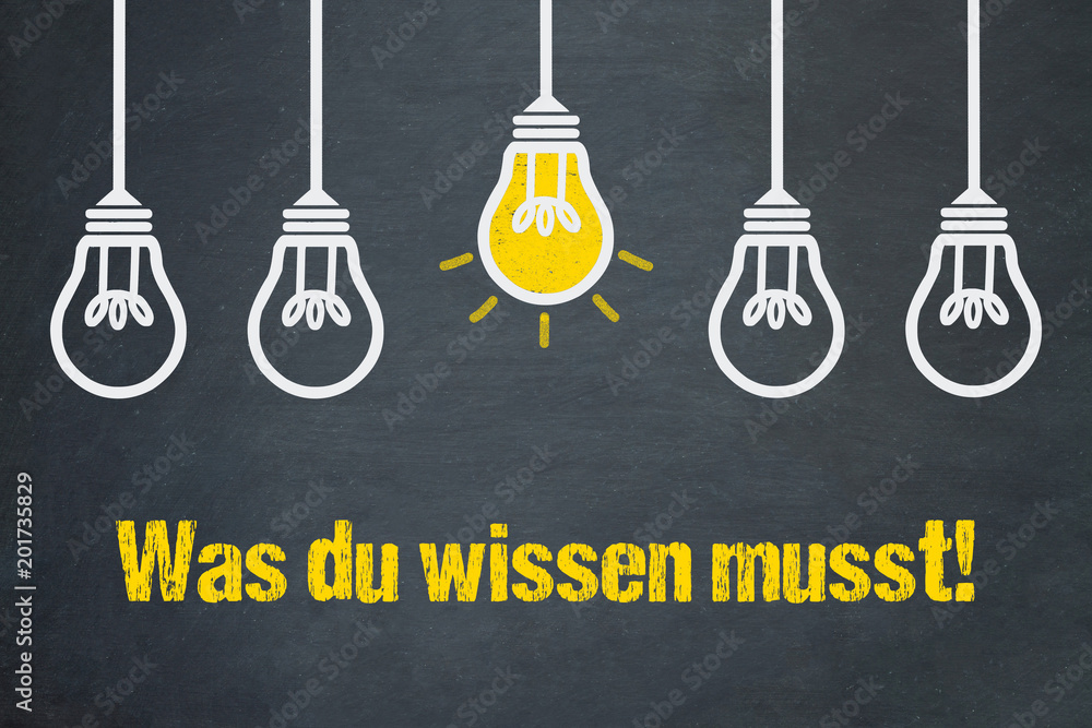 Was Du Wissen Musst Stock Illustration Adobe Stock