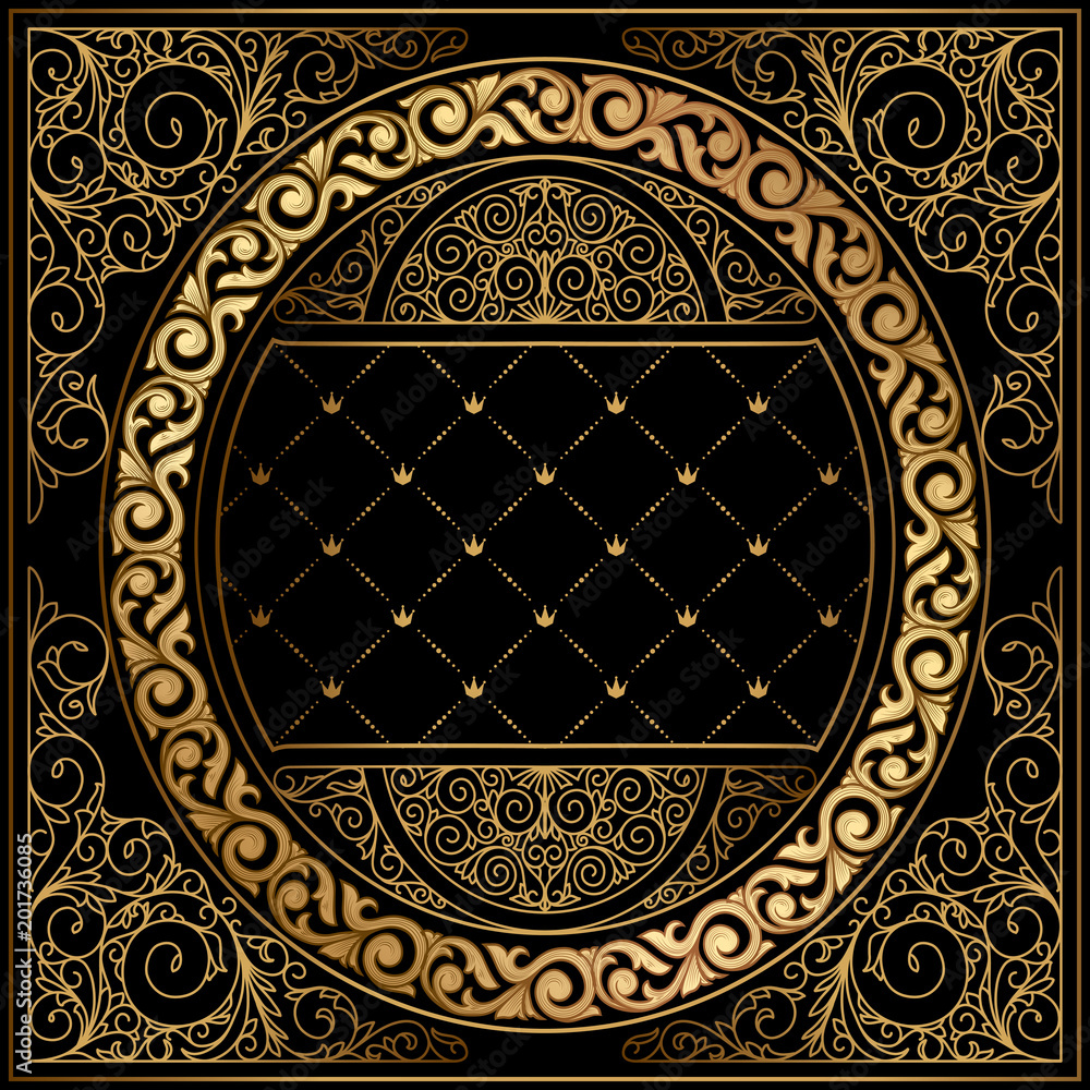 Obraz premium Golden decorative design