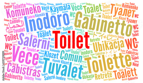 Toilet in different languag...