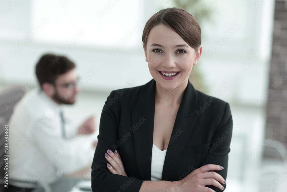 closeup.face of a successful business woman. closeup.face of a successful business woman.