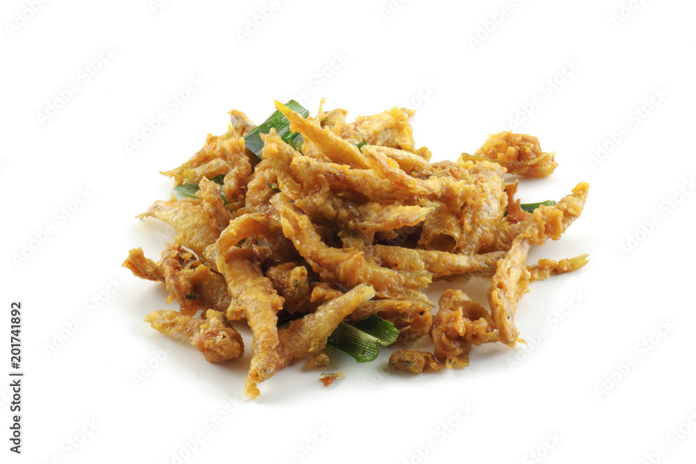 fried fish isolated on white background fried fish isolated on white background