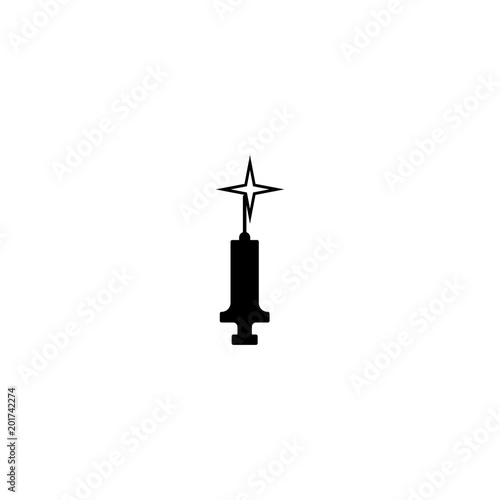 syringe icon. sign design