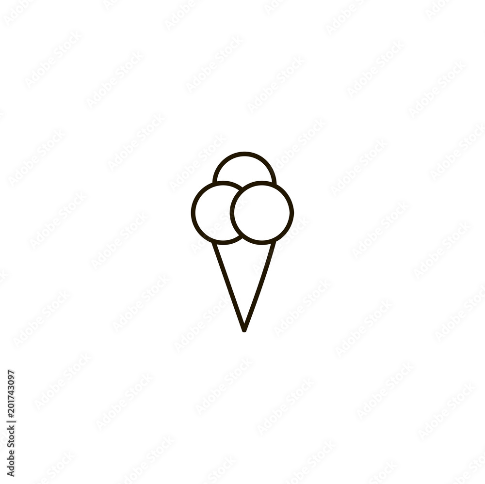 ice cream icon. sign design ice cream icon. sign design