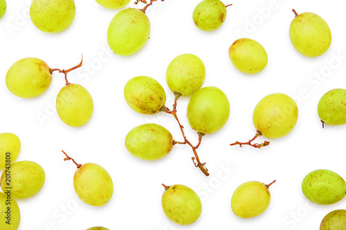 Grape berries seamless pattern. Grape berries overhead shot, isolated on white background. Autumn grape pattern. Seamless pattern. Autumn seamless pattern. Grape berries seamless pattern. Top view