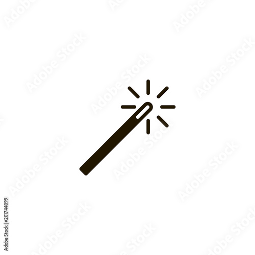 magic wand icon. sign design