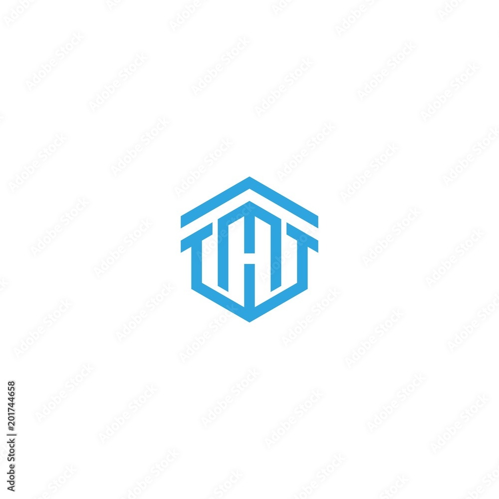 Letter H logo icon design template elements with house, home, real estate