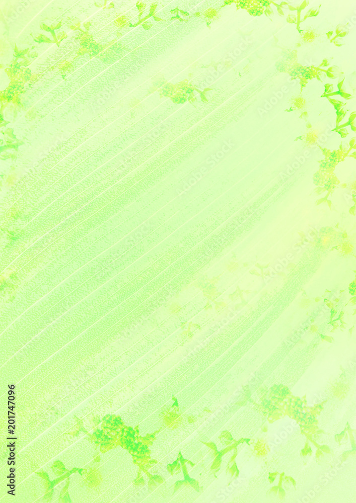 Abstract green floral background. Bright fresh natural backdrop. Dreamy eco green bg image.