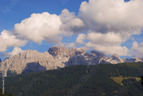 Panorama on a part of Dolomites