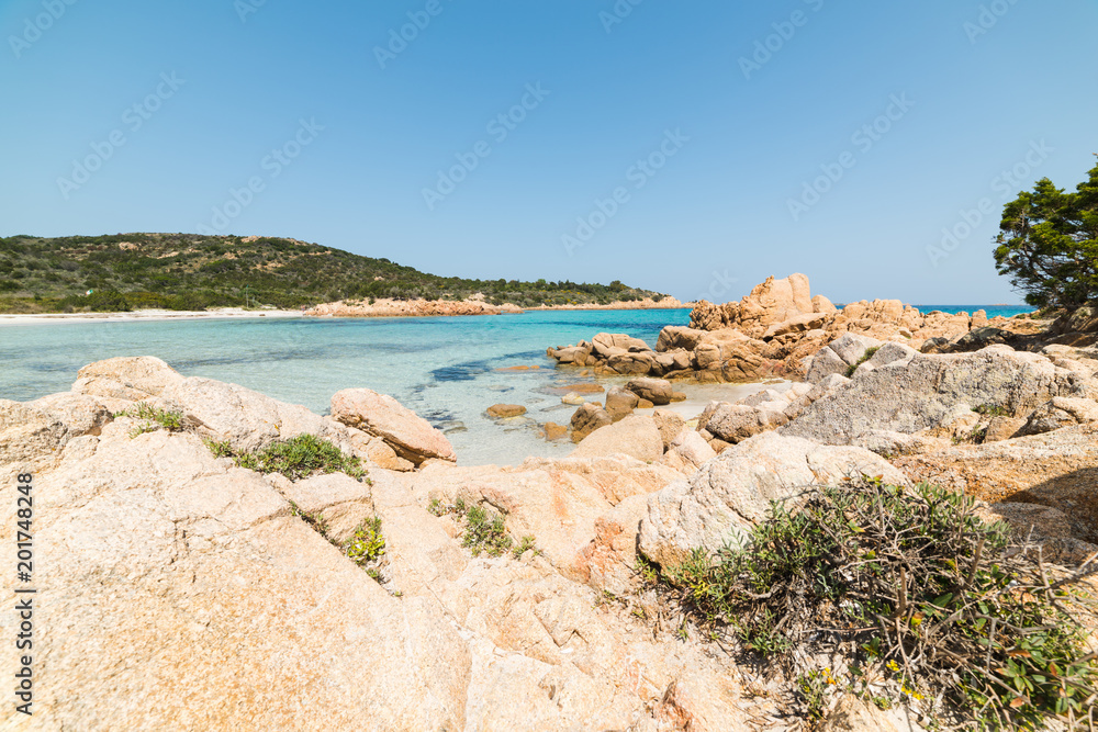 rocks and turquoise sea