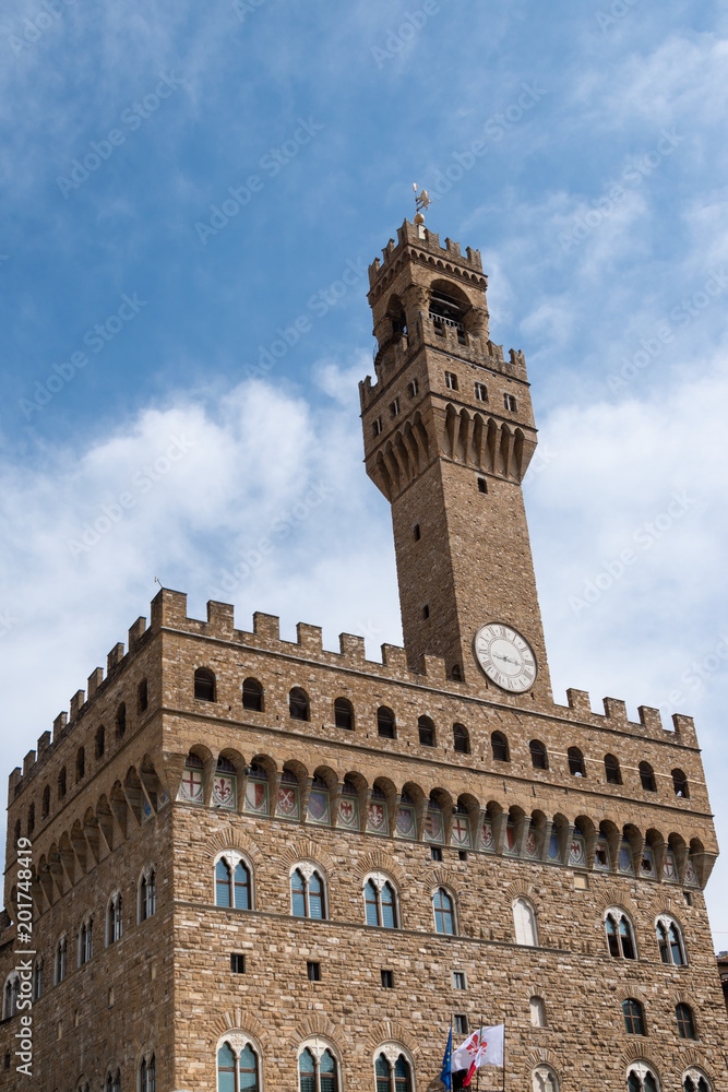Palazzo vecchio in Florence - Tuscany , Italy 