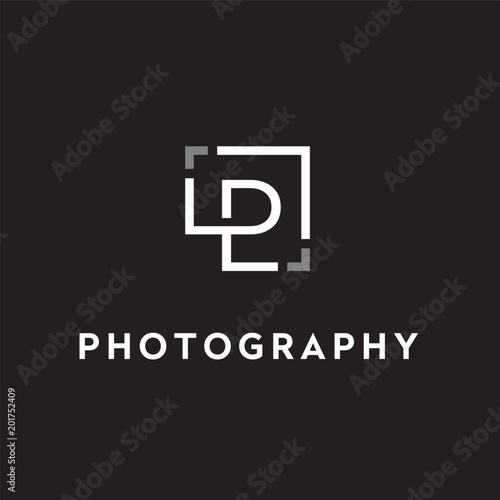 Letter Initial P for Photography logo design inspiration