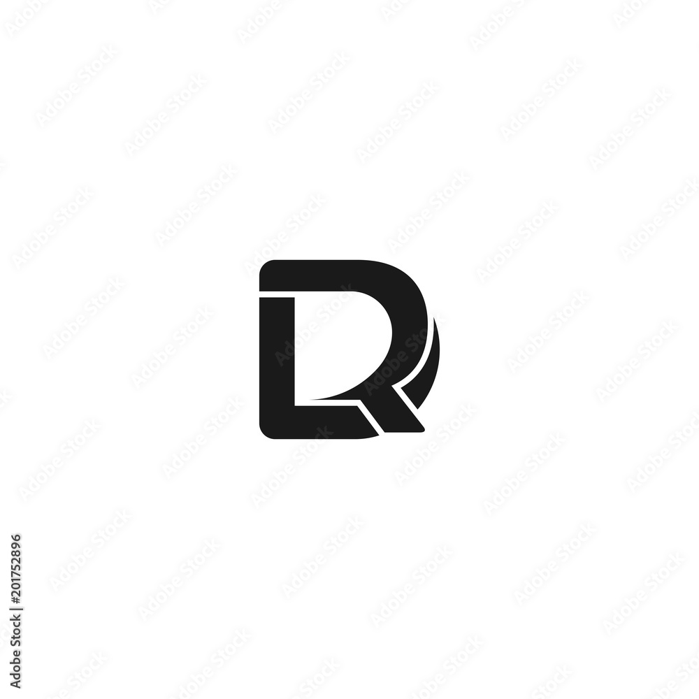 Letter RD logo icon design template elements Letter RD logo icon design template elements