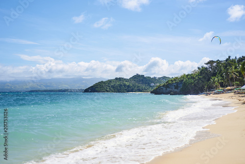 Ilig Iligan idyllic beach in Boracay, Philippines photo