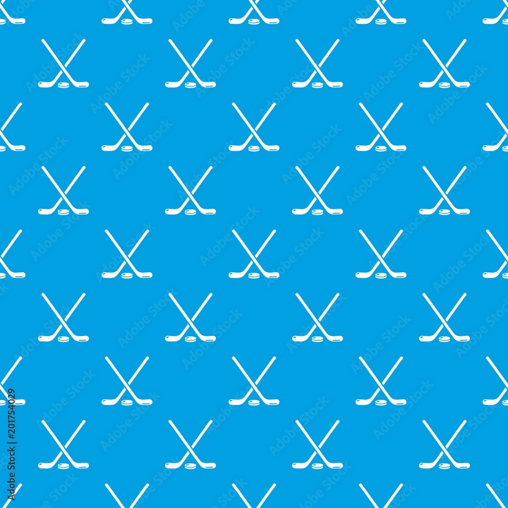 Hockey stick pattern vector seamless blue repeat for any use Hockey stick pattern vector seamless blue repeat for any use