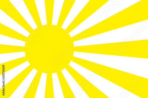 Vecteur Stock 背景素材 日本 日の出 国旗 日の丸 旭日旗 太陽光 シンボル 和風 年賀状 日章旗 元旦 初日の出 Adobe Stock