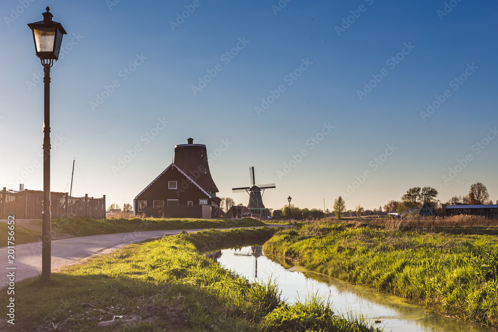 Windmills in Zaanse Schans - Holland Netherlands
