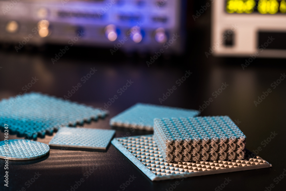 Fotografie Prototype of nanostructured metamaterials in lab
