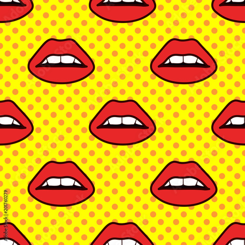 Lips pop art