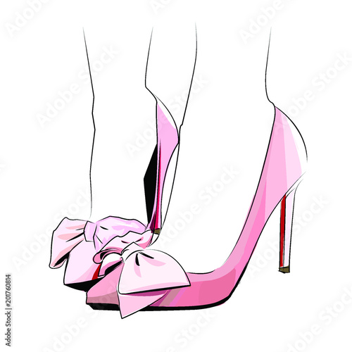Illustration with shoes