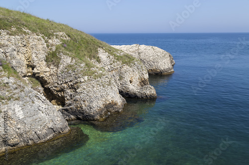 rocks in the sea , beautiful landscape in agva , Turkey  photo