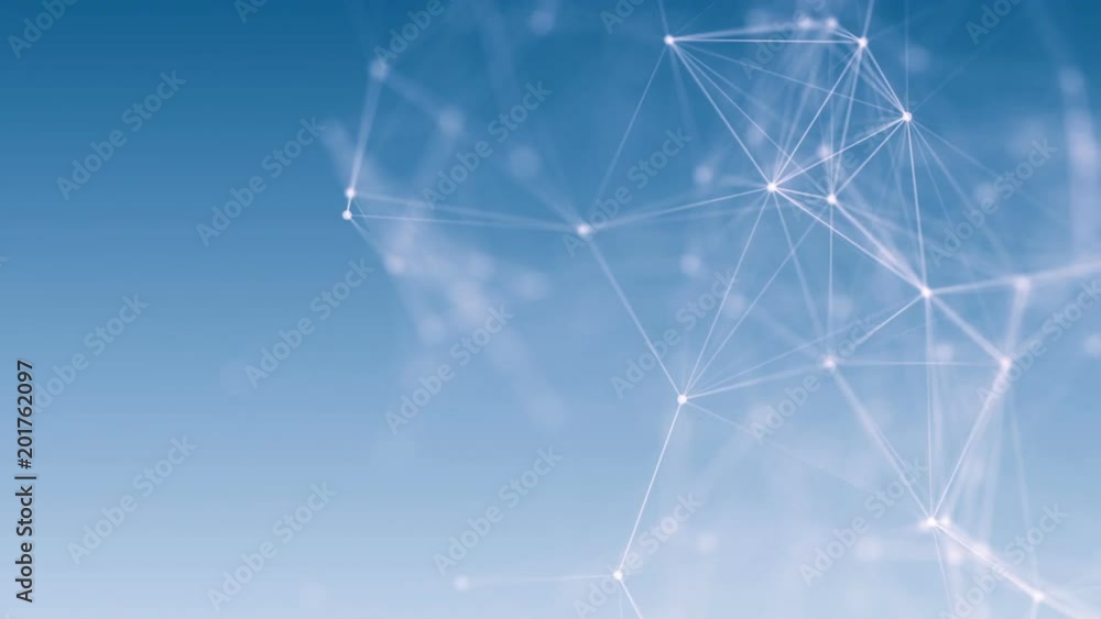 global digital network blue animation background