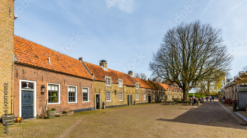 Fortress Loevestein in  Poederoijen, Zaltbommel, Gelderland, Netherlands. Most famous castle of the Netherlands.