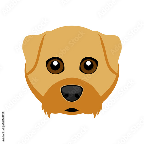 Cute airedale terrier dog avatar