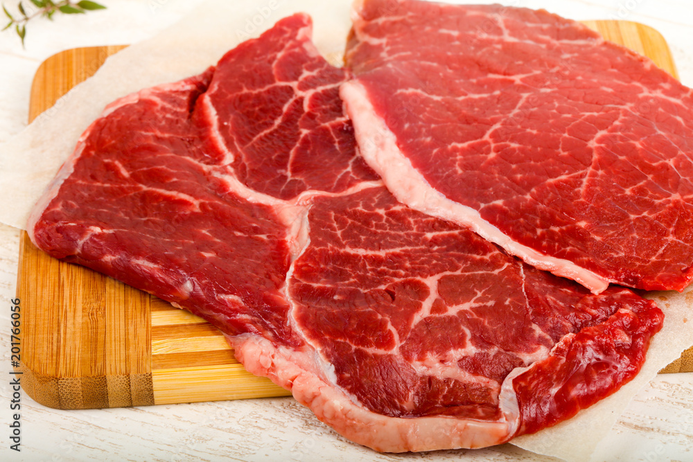 Raw beef steak Raw beef steak